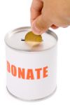 Donation tin