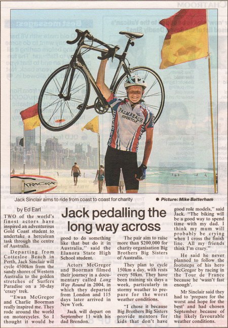 Jack in Gold Coast Bulletin